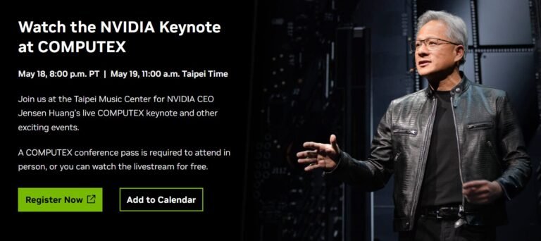 NVIDIA Announces Computex 2025 keynote on May 18 with CEO Jensen Huang