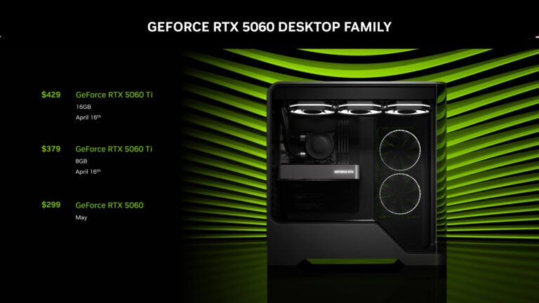 NVIDIA RTX 5060 Officially Launched Starting at Just $299