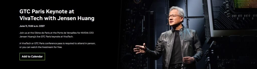 NVIDIA CEO Jensen Huang to Give Keynote Speech on Sovereign AI at GTC Paris