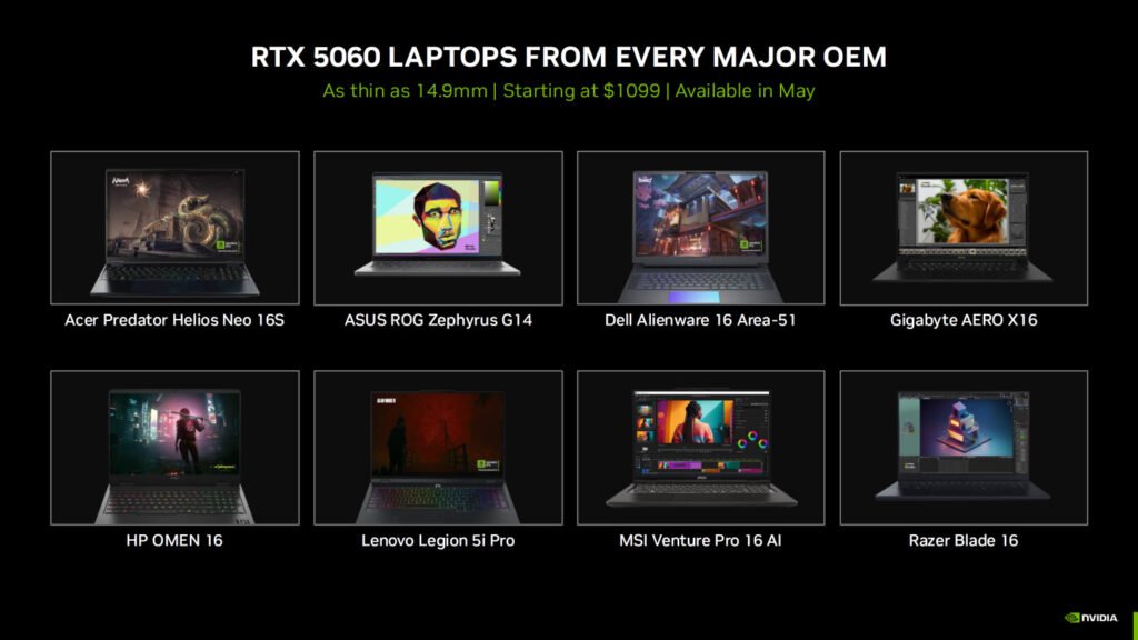 Nvidia Unveils GeForce RTX 5060 Graphics Card for Desktops and Laptops