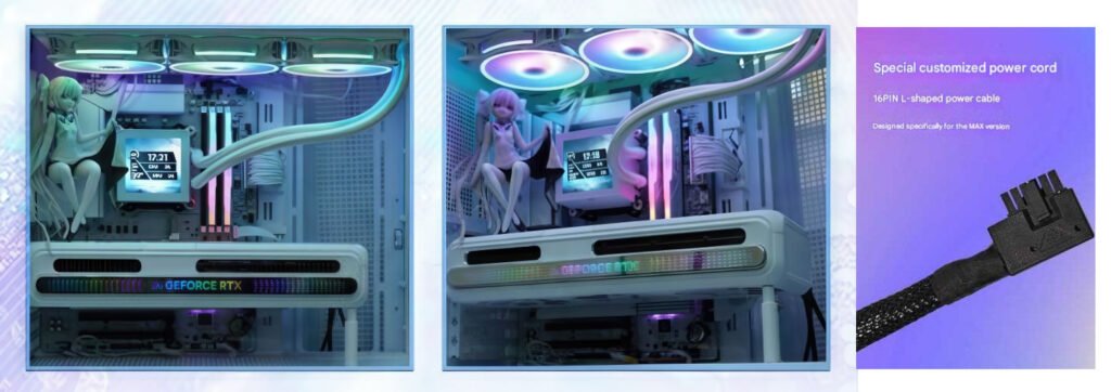 AXGaming Unveils RTX 50 X3W Max with Hidden Power Connector and Custom L-shaped Cable