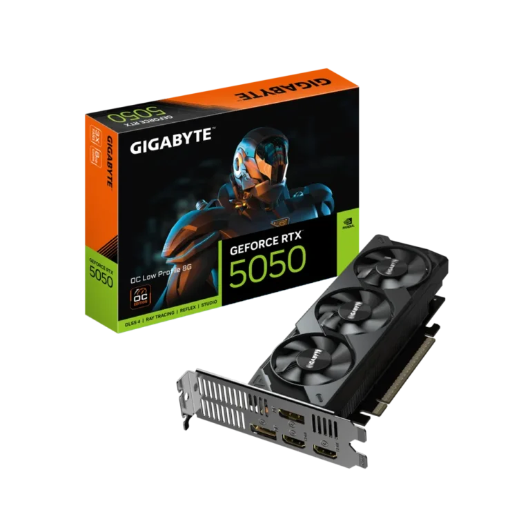 GIGABYTE Unveils GeForce RTX 5050 OC Low Profile GPU with Triple-Fan Cooling
