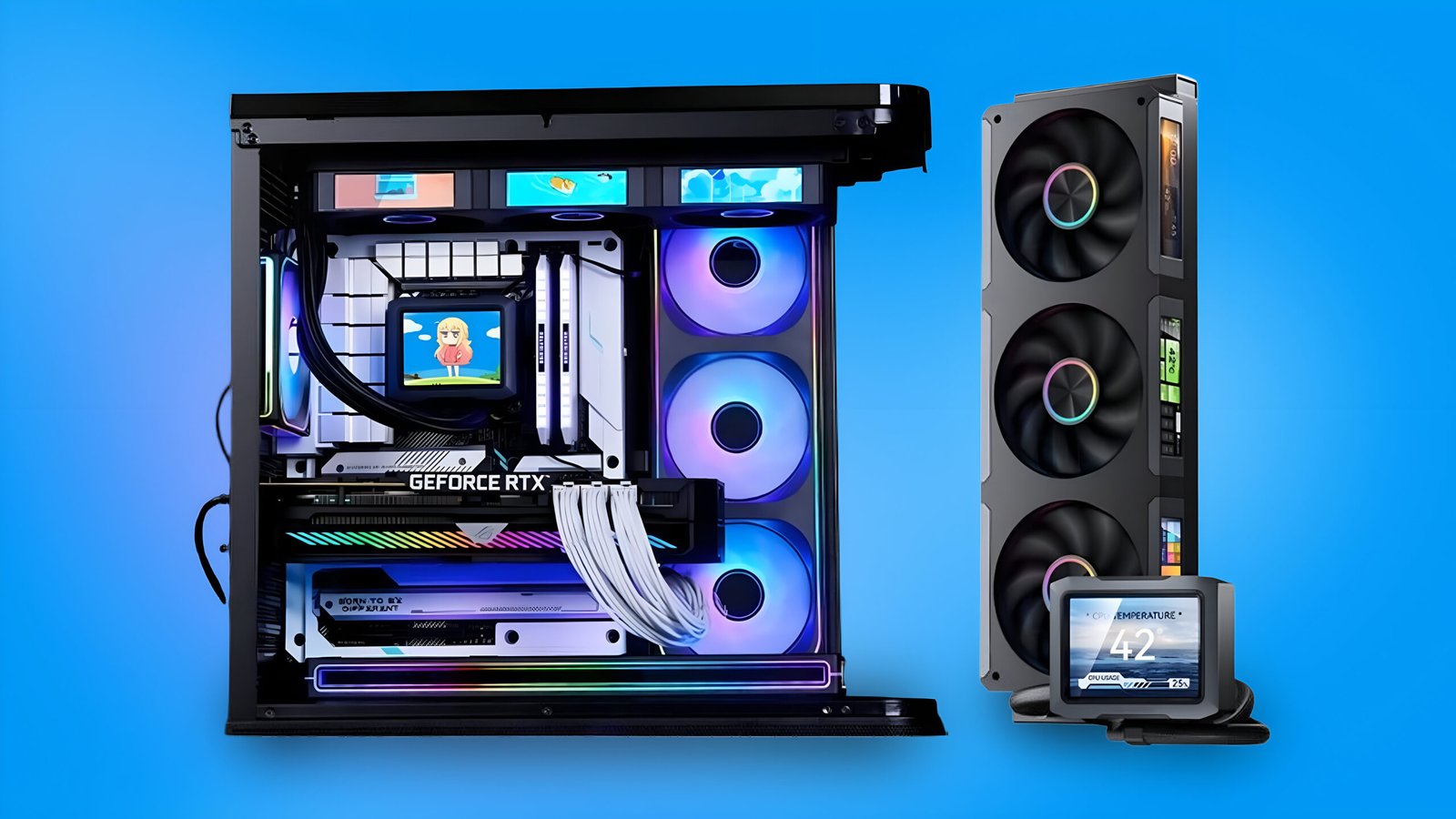 JONSBO AIO cooler features four built-In LCD screens