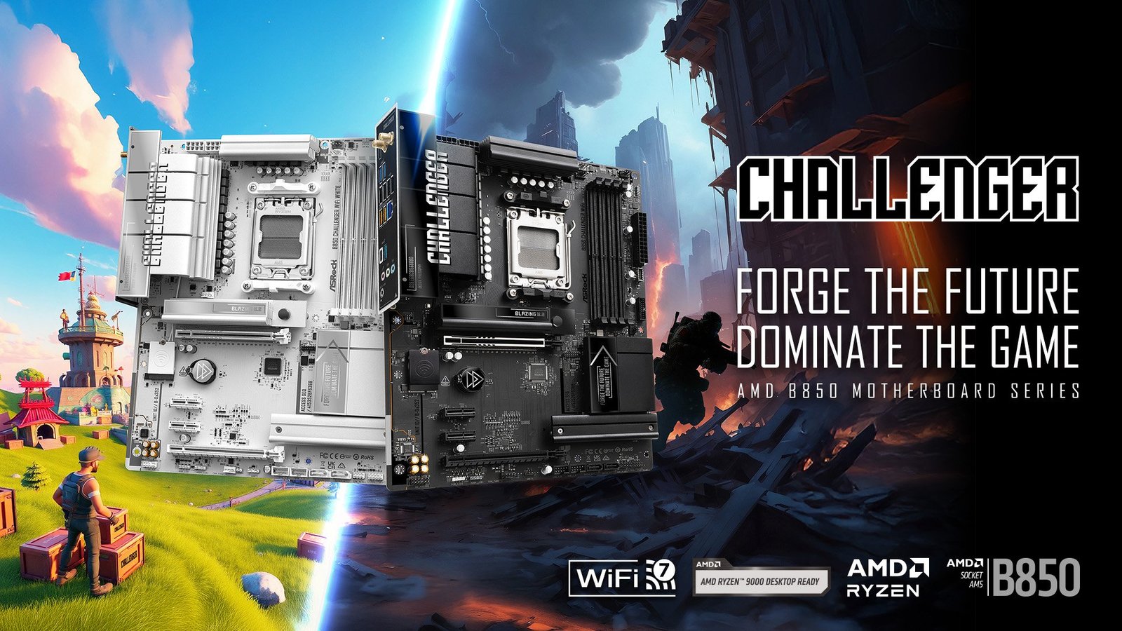 ASRock unveils B850 Challenger motherboards with 4-slot GPU spacing