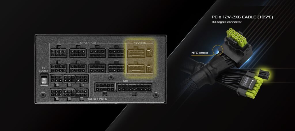 ASRock Unveils Innovative L-Shaped 12V-2×6 GPU Power Cable with Overheating Protection