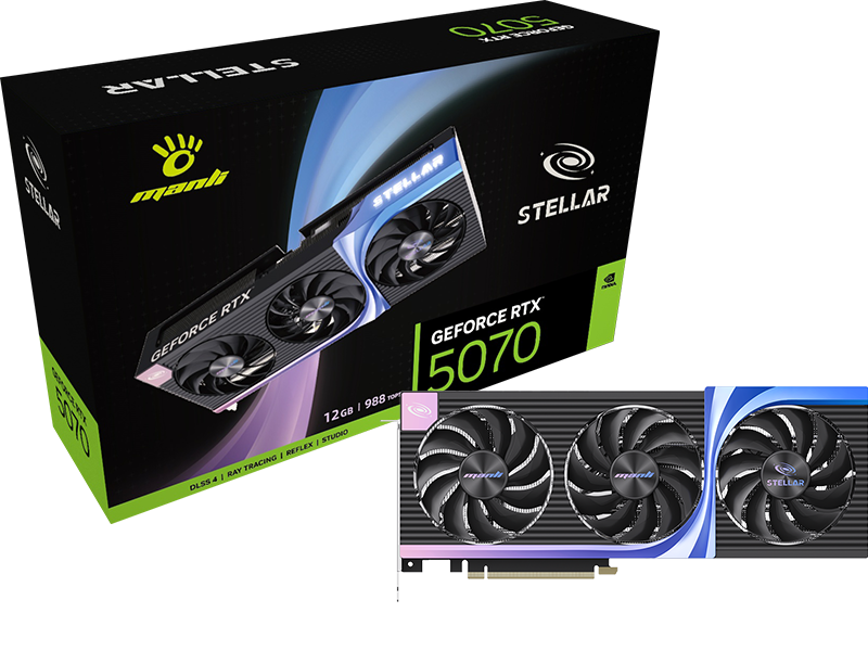Manli Unveils GeForce RTX 50-Series Black Stellar Line of Graphics Cards
