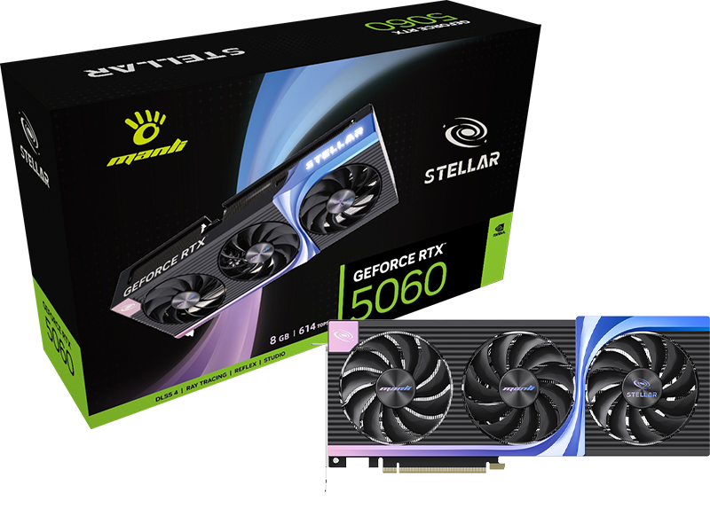 Manli Unveils GeForce RTX 50-Series Black Stellar Line of Graphics Cards