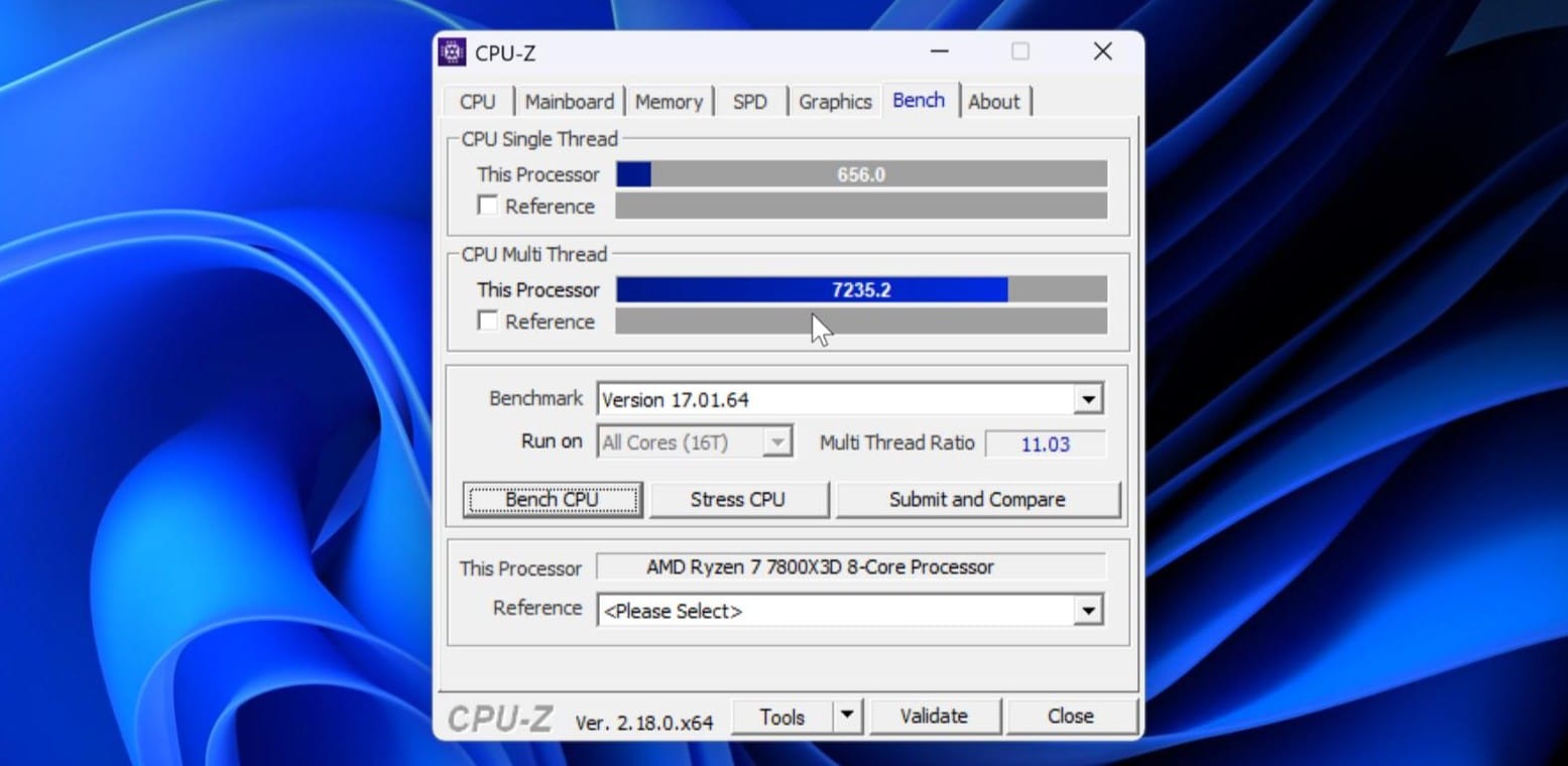 AMD Ryzen 7 7700x3D vs Ryzen 7 7800x3D: Which Should You Buy? Ryzen 7 7800X3D CPU-Z Bench